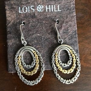 LOIS HILL earrings gold and 925 sterling silver